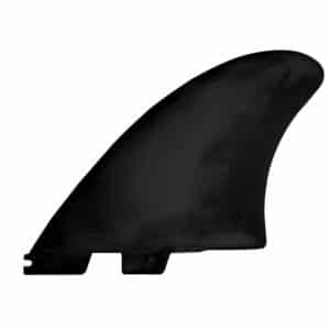Shapers-Club- Une aileron de planche de surf noir sur fond blanc. -surfshop-surfboard