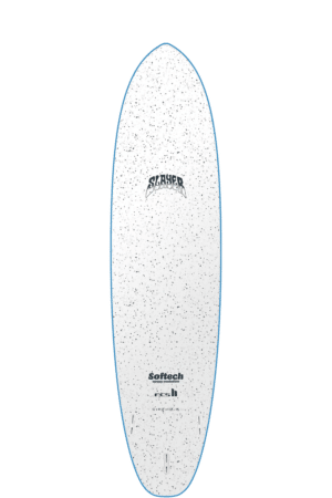 Shapers-Club- Une planche de surf blanche sur fond blanc. -surfshop-surfboard