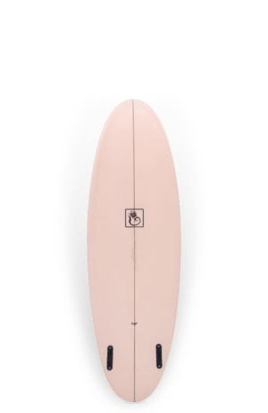 Shapers-Club- Une planche de surf Beau Young - Quokka 5'10 au design rose et noir.