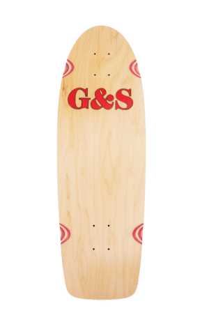 Shapers-Club- Un skateboard avec le logo Gordon & Smith dessus.
Nom du produit : planche à roulettes Gordon & Smith. -surfshop-surfboard