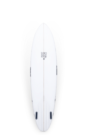 Shapers-Club- Une planche de surf blanche avec un logo noir remarquable pour un meilleur référencement. -surfshop-surfboard