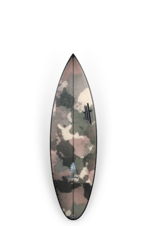 Shapers-Club- Une planche de surf à motif camouflage par UWL Surfboards - Seven Four 7'4x22x2 7/8 52L - Orange/Jaune. -surfshop-surfboard