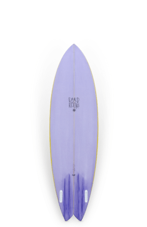 Shapers-Club- Une planche de surf violette sur fond blanc parfaite pour ROGER HINDS - TAMAGO - 7'6'' x 22 0 | 22.000'' x 2 7/8'' | 2.875'' Passionnés de Pailsley. -surfshop-surfboard